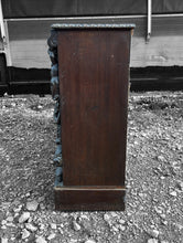 Load image into Gallery viewer, LARGE ANTIQUE 19TH CENTURY FRENCH EBONISED ORNATE CARVED OAK OPEN BOOKCASE, C1880
