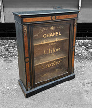 Load image into Gallery viewer, ANTIQUE 19th CENTURY FRENCH EBONISED &amp; INLAID GLAZED DISPLAY CABINET, c1900
