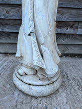 Load image into Gallery viewer, ANTIQUE 20TH CENTURY ORNATE DUTCH MARBLE STATUE ELEGANT LADY, C1920
