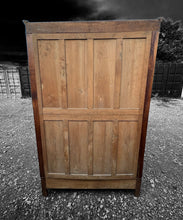 Load image into Gallery viewer, ANTIQUE 19TH CENTURY FRENCH ORNATE OAK DOUBLE WARDROBE ARMOIRE, C1900
