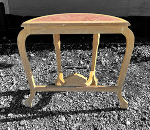 20TH CENTURY FRENCH ORNATE MARBLE TOPPED CONSOLE TABLE, C1940