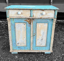 Load image into Gallery viewer, ANTIQUE 19TH CENTURY FRENCH ORIGINAL PAINTED CUPBOARD, c1900
