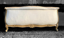 Load image into Gallery viewer, ANTIQUE 19TH CENTURY FRENCH ORNATE OAK ORIGINAL PAINTED DOUBLE BED, C1900
