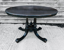 Load image into Gallery viewer, ANTIQUE 19TH CENTURY FRENCH EBONISED INLAID TILT TOP CENTRE TABLE, c1900
