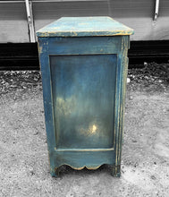 Load image into Gallery viewer, ANTIQUE 19th CENTURY FRENCH ORNATE PAINTED OAK BUFFET CUPBOARD, c1900
