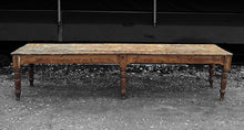 Load image into Gallery viewer, LARGE ANTIQUE 19TH CENTURY ENGLISH FARMHOUSE DINING TABLE, c1900
