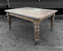 Load image into Gallery viewer, LARGE ANTIQUE 19th CENTURY ENGLISH CARVED OAK EXTENDING DINING TABLE, c1900
