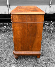 Load image into Gallery viewer, ANTIQUE 19th CENTURY FRENCH BURR WALNUT CHEST OF DRAWERS, c1900
