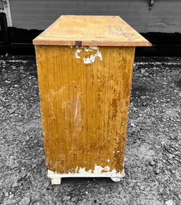 ANTIQUE 19th CENTURY FRENCH ORIGINAL PAINTED CUPBOARD, c1900