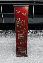 Load image into Gallery viewer, ANTIQUE 19th CENTURY ORNATE RED CHINOISERIE TALL CHEST OF DRAWERS, c1900
