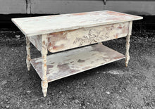 Load image into Gallery viewer, 20th CENTURY FRENCH ORNATE WHITE PAINTED RUSTIC SERVING DINING TABLE
