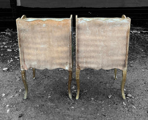 ANTIQUE 20th CENTURY PAIR OF ITALIAN GILT FLORENTINE SIDE TABLES, c1920