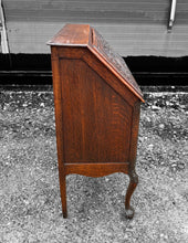 Load image into Gallery viewer, ANTIQUE 20th CENTURY FRENCH ORNATE OAK BUREAU, c1920
