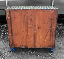 Load image into Gallery viewer, ANTIQUE 19th CENTURY ENGLISH GEOMETRIC PAINTED CHEST OF DRAWERS, c1900
