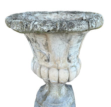 Load image into Gallery viewer, ANTIQUE 20th CENTURY FRENCH ORNATE WEATHERED GARDEN URN, c1920
