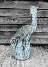 Load image into Gallery viewer, ANTIQUE 20TH CENTURY ORNATE WEATHERED PELICAN STATUE ORIGINAL PAINT, C1920
