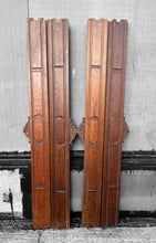 Load image into Gallery viewer, ANTIQUE 19TH CENTURY FRENCH ORNATE PAIR OF OAK SINGLE BED FRAMES, C1900
