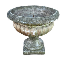 Load image into Gallery viewer, ANTIQUE 20th CENTURY FRENCH ORNATE WEATHERED GARDEN URN c1920
