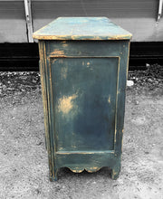 Load image into Gallery viewer, ANTIQUE 19th CENTURY FRENCH ORNATE PAINTED OAK BUFFET CUPBOARD, c1900
