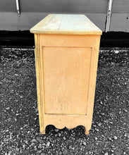 Load image into Gallery viewer, ANTIQUE 19TH CENTURY FRENCH ORNATE OAK BUFFET CUPBOARD ORIGINAL PAINT, C1900
