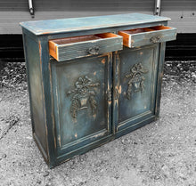 Load image into Gallery viewer, ANTIQUE 19th CENTURY FRENCH ORNATE OAK PAINTED CUPBOARD, c1900
