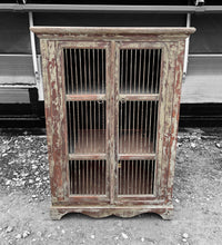 Load image into Gallery viewer, 20TH CENTURY INDIAN PAINTED TEAK KITCHEN CABINET / CUPBOARD
