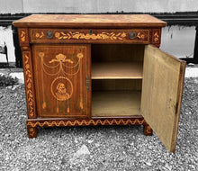 Load image into Gallery viewer, ANTIQUE 19TH CENTURY DUTCH ORNATE MARQUETRY INLAID CUPBOARD, C1800
