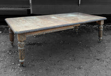 Load image into Gallery viewer, LARGE ANTIQUE 19th CENTURY ENGLISH CARVED OAK EXTENDING DINING TABLE, c1900
