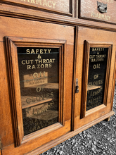 Load image into Gallery viewer, ANTIQUE 19TH CENTURY OAK APOTHECARY STYLE GLAZED DRESSER, C1900
