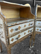 Load image into Gallery viewer, ANTIQUE 20th CENTURY PAIR OF ITALIAN GILT FLORENTINE SIDE TABLES, c1920
