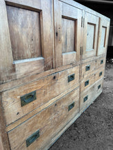 Load image into Gallery viewer, ANTIQUE 19th CENTURY ENGLISH PINE CHEMISTS CUPBOARD, c1900
