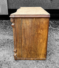 Load image into Gallery viewer, ANTIQUE 19th CENTURY FRENCH ORNATE BURR WALNUT CHEST OF DRAWERS, c1900
