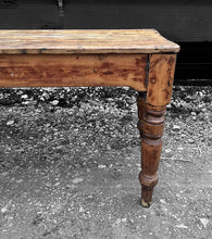 Load image into Gallery viewer, LARGE ANTIQUE 19TH CENTURY ENGLISH FARMHOUSE DINING TABLE, c1900
