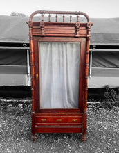 Load image into Gallery viewer, ANTIQUE 19TH CENTURY FRENCH FAUX BAMBOO PINE SINGLE ARMOIRE, c1900
