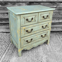 Load image into Gallery viewer, 20TH CENTURY FRENCH ORNATE RUSTIC PAINTED CHEST OF DRAWES, C1940
